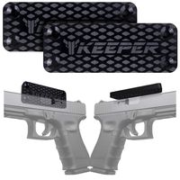 Magnetic Gun Mount & Holster for Vehicle and Home - HQ Rubber Coated 35 Lbs - Gun Magnet Firearm Accessories. Concealed Holder for Handgun, Rifle, Shotgun, Pistol, Revolver, Truck, Car, Safe (2-Pack)