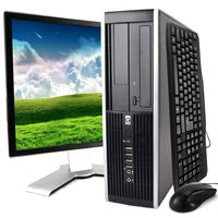 HP Elite 8100 Desktop PC, Intel Core i5 3.2 GHz, 4 GB RAM, 500 GB HDD, Keyboard/Mouse, WiFi, 17in LCD Monitor (Brands Vary), DVD-ROM, Windows 10, (Upgrades Available) (Renewed)