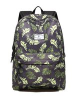 Cool Green Leaves Printed Backpack Water Resistant Laptop Backpack Polyster Bookbags School Bags Travel Daypack by VOLINER