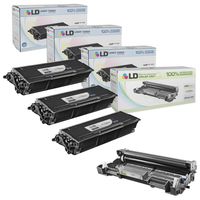 LD Compatible Toner Cartridge & Drum Unit Replacements for Brother TN650 High Yield & DR620 (3 Toners, 1 Drum, 4-Pack)