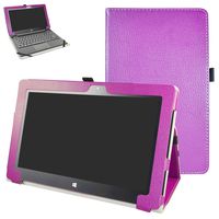 Insignia Flex 11.6 NS-P11W6100 Case,Mama Mouth PU Leather Folio 2-Folding Stand Cover for 11.6" Insignia Flex 11.6 NS-P11W6100 Windows 10 Tablet,Purple