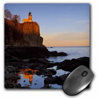3dRose LLC 8 x 8 x 0.25 Inches Mouse Pad, Split Rock Lighthouse Two Harbors Minnesota Chuck Haney (mp_91374_1)