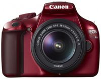 Canon Digital SLR Camera EOS Kiss X50 with EF-S18-55mm IS II Lens Kit (Red) - International Version (No Warranty)