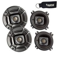 Polk Audio - Two Pairs of DB402 4" Coaxial Speakers - Marine and Powersports Certification