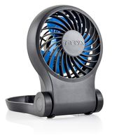 Treva Mini USB Portable Desk Fan - 3.5" Personal Adjustable Quiet Air Circulator for Home, Office - Two Speed Cooling, Compact Folding Design with Tilting Base for Direct Airflow