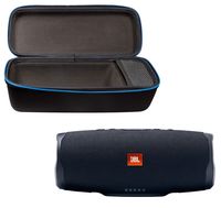 JBL Charge 4 Portable Waterproof Wireless Bluetooth Speaker Bundle with divvi! Charge 4 Protective Hardshell Case - Black