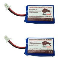 CS540 Battery, Premium Quality Replacement Rechargeable 140mAh 3.7V Battery for Plantronics CS540, CS540A CS540-XD and C054 Wireless Headsets 86180-01 PL-86180-01 & 84479-01 (2 Pack)
