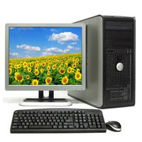 Dell Optiplex, 17in LCD(Brands may vary), Core 2 D 2.30GHz, New 4GB Memory, 160GB HDD, DVD, Windows 10 Home x64 - (Renewed)