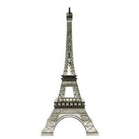 allgala 24" Eiffel Tower Statue Decor Alloy Metal, Silver
