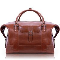 Siamod, Manarola, Amore, Oil Pull-Up Aniline, Leather Duffel Bag, Cognac (25084)
