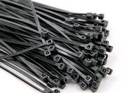 500-Pack Heavy Duty 4 Inches (18lbs) Zip Cable Tie Down Strap Wire Uv Black Nylon Wrap