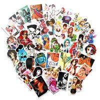 Sexy Stickers Pack Cartoon Anime Beauty Laptop Stickers Bomb Beauty Pinup Girls Stickers and Decals Vintage Retro Stickers for Luggage Skateboard Guitar Bike Bumper Helmet (Cartoon anime beauty 100PC)