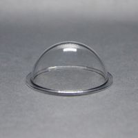 DURADOM Acrylic Dome with Flange Clear Plastic Hemisphere - Multi Use Bubble Pet Dog Fence Window Sphere CCTV Dome Acrylic Camera Perspex Display Transparent Cover Floating Fish Dome (1.6 inch / 40mm)