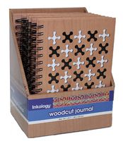 Inkology Woodcut Spiral Journal 6 Piece Value Pack (368-7PDQ)