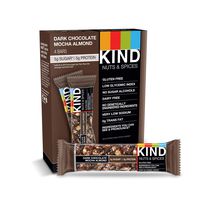 KIND Bars, Dark Chocolate Mocha Almond, Gluten Free, Low Sugar, 1.4 Ounce, 48 Count