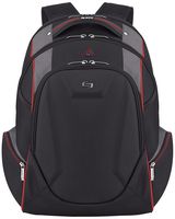 Solo Launch 17.3 Inch Laptop Backpack with Hardshell Front Pocket, Black