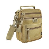 Procase Pistol Bag, Military Gear Tactical Handgun Shoulder Strap Bag Gun Ammo Accessories Pouch Shooting Range Duffle Bag for Shooting Range Sport -Khaki