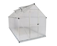Palram HG5014 Mythos Hobby Greenhouse, 6' x 14' x 7', Silver