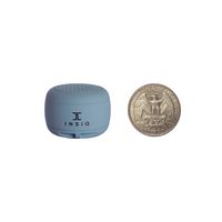 World's Smallest Portable Bluetooth Speaker - Great Audio Quality for its Size - 30+ Feet Range - Photo Selfie Button Answer Phone Calls Compact Compatible with Latest Phone Software (Gray)