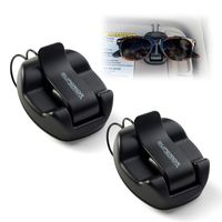 Superior Essentials Sunglasses Holder for Sun Visor/Air Vent - Conveniently Holds Sunglasses - Easy One Handed Operation (Set of 2)