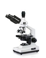 Vision Scientific VME0007-TT-100-LD Trinocular, 10x WF & Pair of 25x WF Eyepieces, 40x-2500x Magnification, LED Illumination, Coaxial Coarse & Fine Focus, 1.25 NA Abbe Condenser, Mechanical Stage