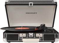 Crosley Cruiser Deluxe Vintage 3-Speed Bluetooth Suitcase Turntable, Chalkboard