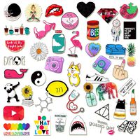 50 Cute Pink Stickers Suitcase Aesthetic Stickers Vinyl Decals for Teens Girls Laptop Water Bottle Bumper Helmet Ipad Car Luggage