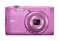 Nikon COOLPIX S3600 20.1 MP Digital Camera with 8x Zoom NIKKOR Lens and 720p HD Video (Pink)