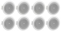 (8) JBL 8124 4" Full Range Commercial 70V/100V 6w Ceiling Speakers 4 Restaurant