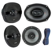 Kicker 44KSC69304 6x9" KS-Series Car Speakers with Poly-Switch (Pair), Kicker 44KSC6504 6.5" KS-Series Car Audio Stereo Speakers (Pair), Kicker KW1650 50FT 16-AWG K-Series Speaker Wire