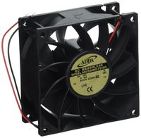 Adda AD0948MB-F91DS(M) Fan, 48VDC, 93.5 CFM, Dual Ball Bearings, 12" Leads, 92 mm L x 92 mm W x 38 mm H
