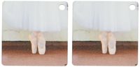 3dRose Ballet Shoes - Key Chains, 2.25 x 4.5 inches, set of 2 (kc_10007_1)