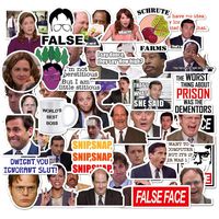 The Office Sticker Pack of 50 Stickers Office Funny Laptop Themed Stickers, The Office Stickers for Laptop, Water Bottle, Personal Computer, Hydro Flasks