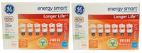 Set of 12 GE Lighting 68510 Energy Smart CFL Bulbs - 10-Watt (40-Watt Replacement) - 11 Years of Life - 580 Lumen - Soft White with Medium Base
