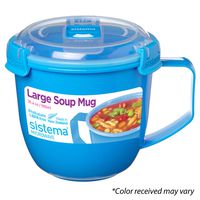 Sistema 21141 To Go Collection Soup Mug, Large, Varied, 1 count