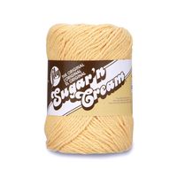 Lily Sugar 'N Cream  The Original Solid Yarn - (4) Medium Gauge 100% Cotton - 2.5 oz -  Country Yellow   -  Machine Wash & Dry