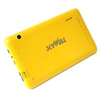 7 inch Tablet pc Android 4.4 KitKat Dual Core 1Ghz Rockchip RK3026 ARMv7 Dual Camera Google Play Store 8GB Storage 1024x600 ARM Mali-400 MP2 GPU Yellow