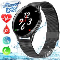 Smart Watch for Men Women, Dreamoo Fitness Tracker Watch with All-Day Blood Pressure Heart Rate Sleep Monitor, IP68 Waterproof Blutetooth Smartwatch for Android iOS Mother's Day Gift