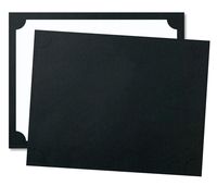Certificate Folios, Black 80 lb Cover Stock, 9 1/2 x 12, Pack of 20