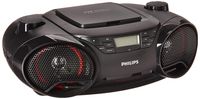Philips AZ3811 Portable Boombox MP3 CD Player AM/FM Radio Stereo Speaker System with USB/Aux Input