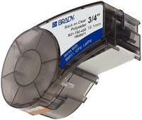 Brady M21-750-430 21' Length, 0.75" Width, B-430 Clear Polyester, Black On Clear Color, BMP 21 Mobile Printer ID PAL And LABPAL Printer Label
