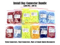 Metra Install Bay Nylon Vinyl Quick Disconnect Connectors Bundle 1200 PCS 100 EA