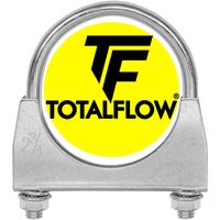 TOTALFLOW 2.75" TF-UZ275 Zinc Plated Saddle U-Bolt Exhaust Muffler Clamp-2.75 Inch
