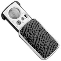 Fancii LED Lighted Slide Out Pocket Magnifying Glass - 10X 20X and 30X Multi-Power Small Portable Loupe Magnifier with UV Black Light | Best for Jewelry, Diamonds, Gems, Coins, Stamps, Rocks