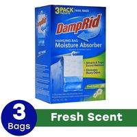 DampRid Moisture Absorber, Fresh Scent( 1 pack of 3)