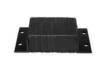 Rubber Dock Bumper, Rectangular, Laminated, Horizontal Mount, 4 Holes, 14" Length, 6" Width, 4" Depth