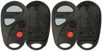 KeylessOption Keyless Entry Remote Key Fob Shell Case Pad for Nissan Sentra Maxima NHVBU427 (pack of 2)
