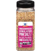 McCormick Himalayan Pink Salt with Black Pepper and Garlic All Purpose Seasoning, 18.5 oz