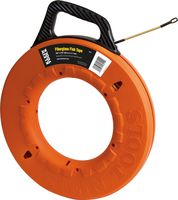 Klein Tools 56014 Fish Tape 200-Foot Long x 3/16-Inch Wide is Non-Conductive Fiberglass, Flexible for Conduit Measuring as Pull Line