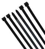 Multi-Purpose Strong Cable Ties (Pack of 100), 50 lbs, Black, Self Locking Zip Ties (12 inch)